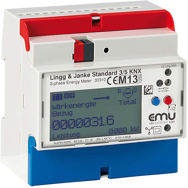 Lingg & Janke Energiezähler Standard KNX REG 3-P EZ-EMU-WSTD-D-REG-FW